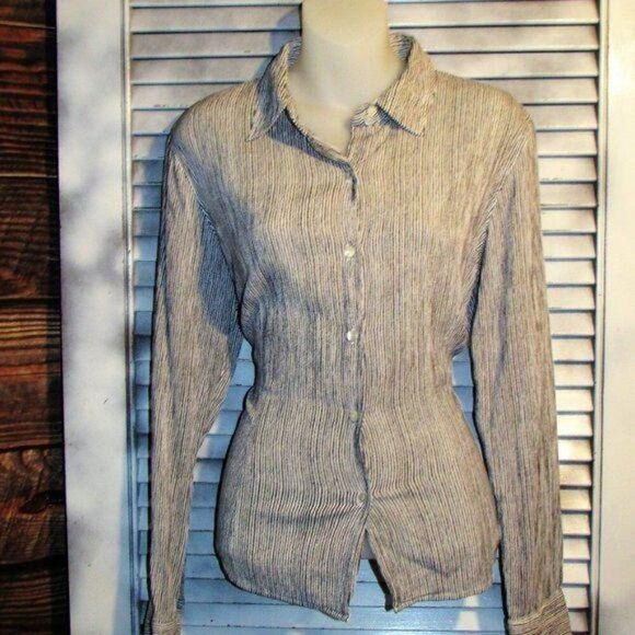 Telluride Clothing Co. Sz 10 Striped Button Down - Picture 6 of 10